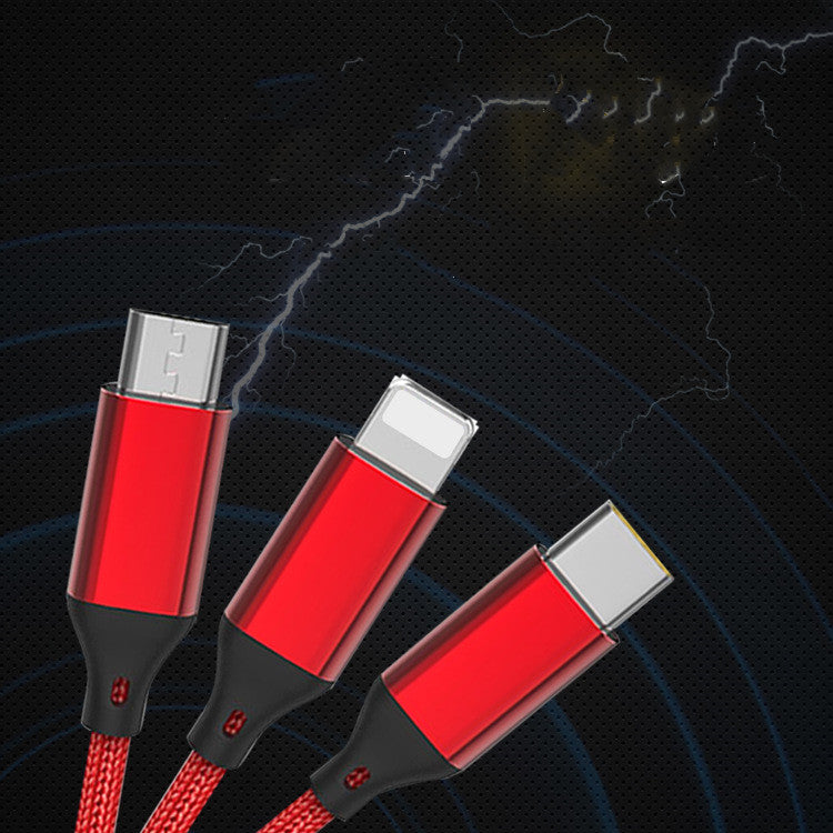 One To Three USB Charging Data Cable