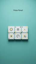 Modular touch interface with bold accents